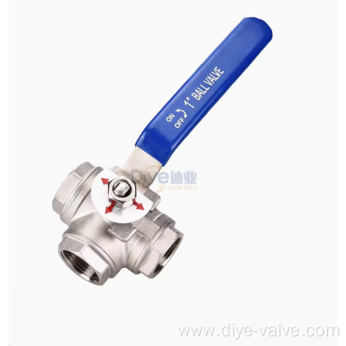 3 Way Ball Valve Handle Lever Type